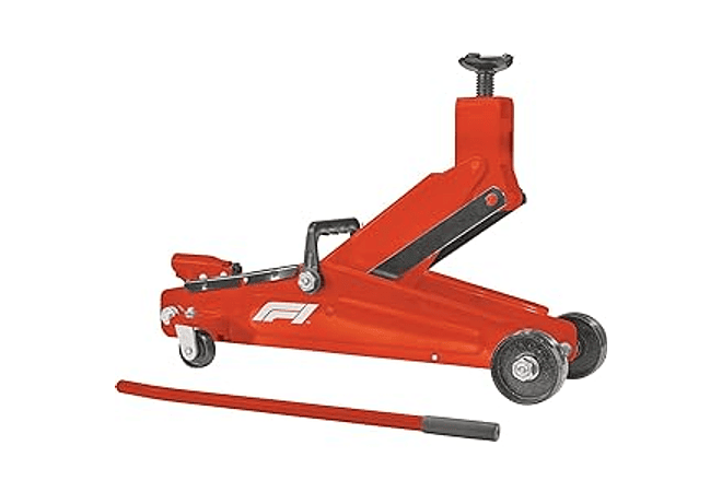 IMP0149- Macaco hidráulico para veículos todo-o-terreno Formula 1, 3 toneladas, com pega, superfície de apoio rotativa de 360°, 