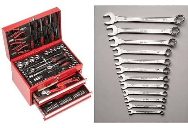  IMP0150- Caixa de ferramentas equipada com 155 peças -- Mannesmann M29066