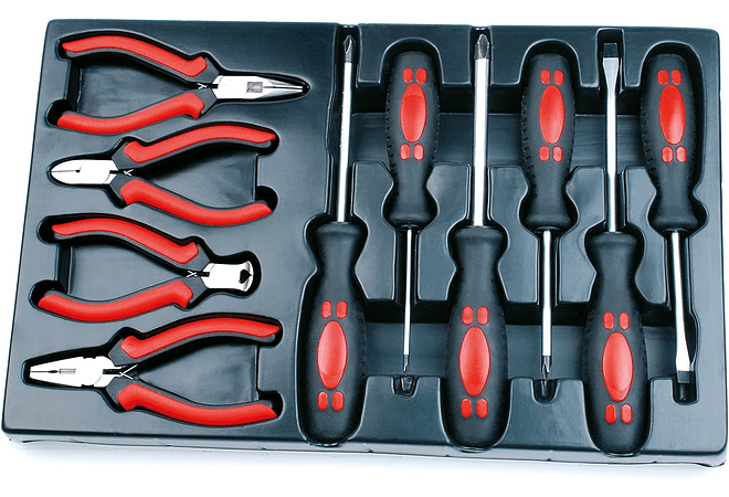  IMP0150- Caixa de ferramentas equipada com 155 peças -- Mannesmann M29066