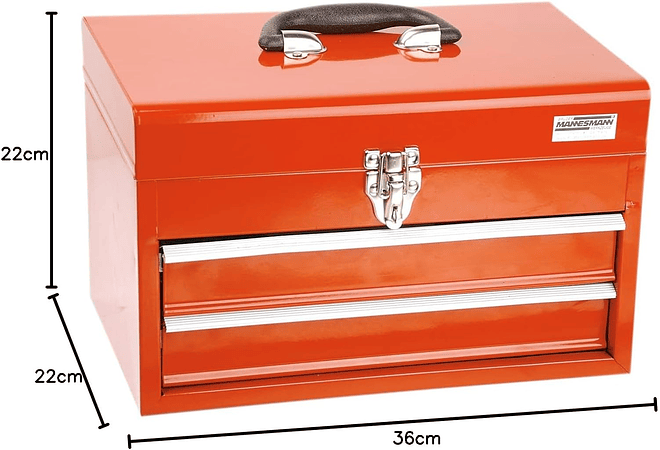  IMP0150- Caixa de ferramentas equipada com 155 peças -- Mannesmann M29066