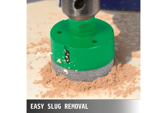 IMP0151- Vevor diamante perfuração núcleo bit m14 thread cerâmica telha buraco viu broca conjunto com caso para perfuração em granito mármore porcelana