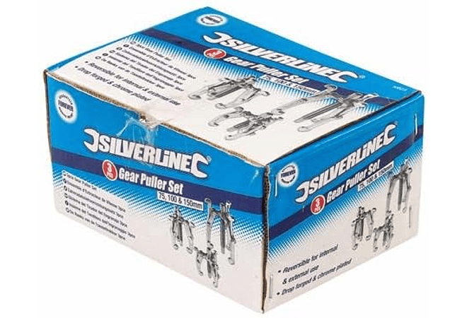 IMP0154 - Extrator de roldanas, 3 pcs (75, 100 e 150 mm) - Silverline Tools MS23