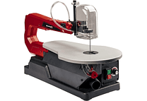 IMP0157- Serra de corte l (120 W, altura do curso 14 mm, altura de corte máx. 52 mm, tamanho da mesa 408 x 250 mm, extração de pó)- TC-SS 405 E da Einhel