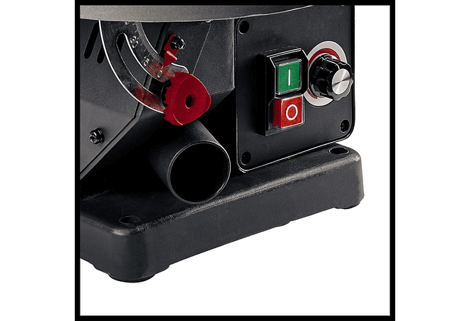 IMP0157- Serra de corte l (120 W, altura do curso 14 mm, altura de corte máx. 52 mm, tamanho da mesa 408 x 250 mm, extração de pó)- TC-SS 405 E da Einhel