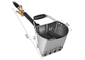 IMP0158-  Pistola de pulverizador de argamassa 4-jet 3kw parede stucco pá funil - Vevor