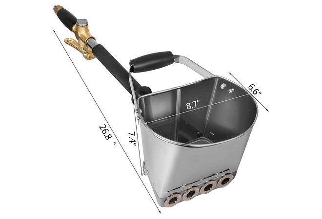 IMP0158-  Pistola de pulverizador de argamassa 4-jet 3kw parede stucco pá funil - Vevor