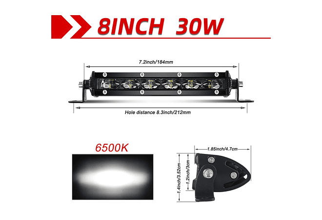 IMP0160- Barra LED para carros , 32 &quot;, 150W, 4x4, Lada Niva, trator, barco, 12V, 24V