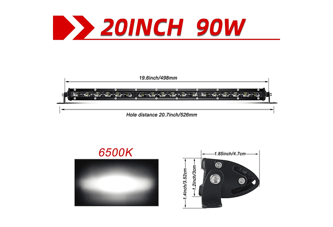 IMP0160- Barra LED para carros , 32 &quot;, 150W, 4x4, Lada Niva, trator, barco, 12V, 24V