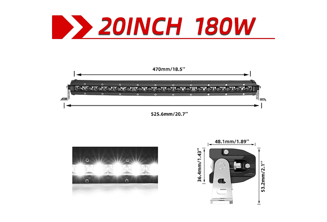 IMP0160- Barra LED para carros , 32 &quot;, 150W, 4x4, Lada Niva, trator, barco, 12V, 24V