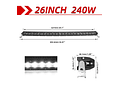 IMP0160- Barra LED para carros , 32 &quot;, 150W, 4x4, Lada Niva, trator, barco, 12V, 24V
