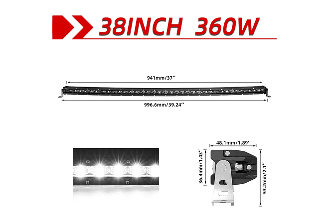 IMP0160- Barra LED para carros , 32 &quot;, 150W, 4x4, Lada Niva, trator, barco, 12V, 24V