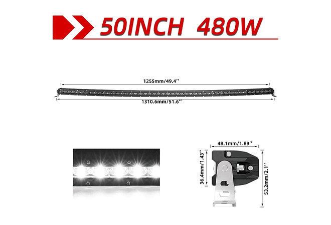 IMP0160- Barra LED para carros , 32 &quot;, 150W, 4x4, Lada Niva, trator, barco, 12V, 24V