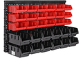 IMP0164- Estante para ferramentas de parede Deuba 190x54 28 caixas empilháveis 4 painéis expansíveis com acessórios 97 peças