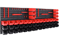 IMP0164- Estante para ferramentas de parede Deuba 190x54 28 caixas empilháveis 4 painéis expansíveis com acessórios 97 peças