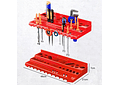 IMP0164- Estante para ferramentas de parede Deuba 190x54 28 caixas empilháveis 4 painéis expansíveis com acessórios 97 peças