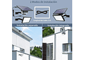 IMP0167- Luz solar para exterior a painel solar, projetor LED com ângulo ajustável de 180°, com bateria de 5500 mAh, à prova de água 