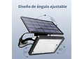 IMP0167- Luz solar para exterior a painel solar, projetor LED com ângulo ajustável de 180°, com bateria de 5500 mAh, à prova de água 