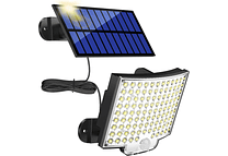 IMP0168- Luz solar para exterior, MPJ 106 LED, com detetor de movimento, IP65, à prova de água, luz de parede para jardim com cabo de extensão de 5 m