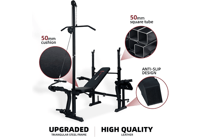 IMP0169- Banco de musculação para ginásio máximo 300 kg 
