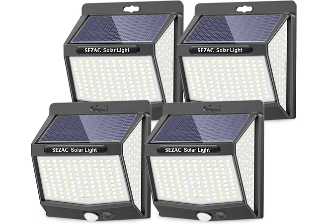 IMP0172- Luz Solar Exterior [2 Paquetes/3 Modos] 270° 