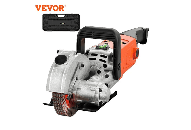 IMP0173- Cortador de parede de Betão elétrico 1300w, cortador de parede de tijolo elétrico cortador de ranhuras sem costura, 115mm serra circular - Vevor