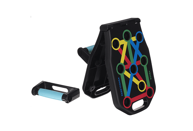 IMP0176 - Tábua de flexões dobrável multifuncional 14 em 1, suporte de flexões colorido, construção muscular, academia de ginástica