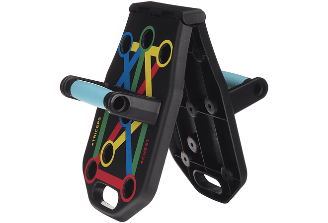 IMP0176 - Tábua de flexões dobrável multifuncional 14 em 1, suporte de flexões colorido, construção muscular, academia de ginástica