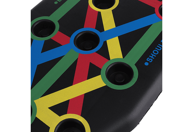 IMP0176 - Tábua de flexões dobrável multifuncional 14 em 1, suporte de flexões colorido, construção muscular, academia de ginástica