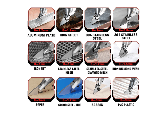 IMP0186- Tesoura Elétrica De Ferro Sem Fio, Ferramentas De Corte De Metal, Tesoura De Ferro, Tesoura De Folha, Bateria Makita 18V- ONEVAN