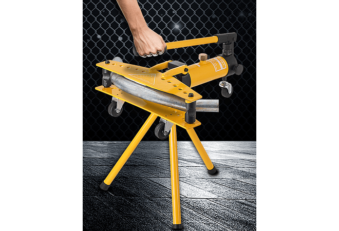 IMP0187- Integral Manual Hidráulico Tubo Bender Dia 13-34mm com 6 Dies Kit 10Ton Multifunções Aço Tubo De Cobre Ferramenta De Dobra- VEVOR SWG-1