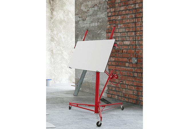 IMP0188- Levantador de rolamento do drywall de vevor 11ft com rodas lockable painel resistente do gesso da capacidade 150lbs 