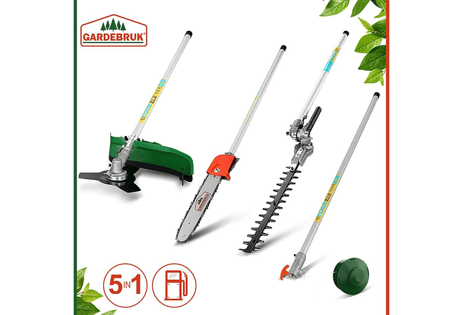 IMP0192- Corta-sebes Aparador de sebes Cortador de escovas Motosserra Motosserra 5em1 a gasolina - Monzana