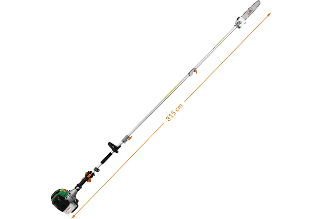 IMP0192- Corta-sebes Aparador de sebes Cortador de escovas Motosserra Motosserra 5em1 a gasolina - Monzana