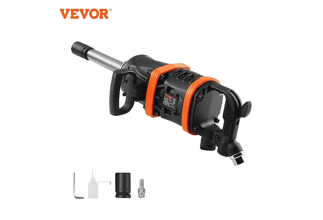 IMP0193- VEVOR - Chave de impacto pneumática de torque reverso, chave de impacto pneumática, bigorna estendida de 8 polegadas, troca de pneus