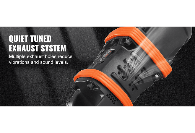 IMP0193- VEVOR - Chave de impacto pneumática de torque reverso, chave de impacto pneumática, bigorna estendida de 8 polegadas, troca de pneus