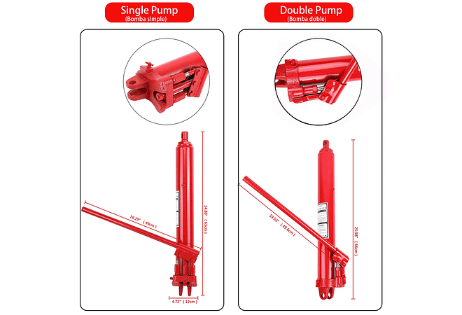IMP0196- Carro Jack Hidráulico, , Auto Elevador Da Bomba Hidráulica, Ferramenta De Reparo De Grua, Heavy Duty, Navios da UE e RU, 8 Toneladas