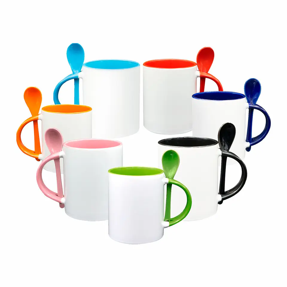 MUG COLOR INTERNO CON CUCHARA 1