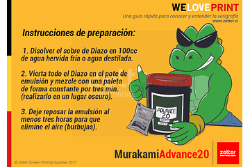 ¿Cómo preparar la emulsión Murakami Advance 20?