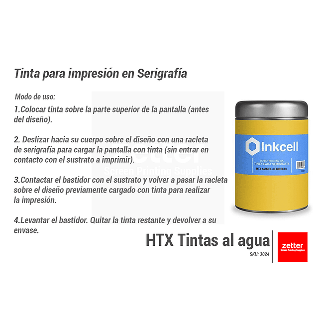 Tinta Base al Agua Negro Directo