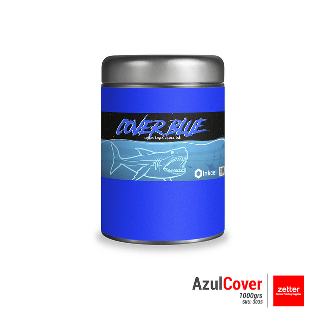 Tinta Base al Agua Azul Cover