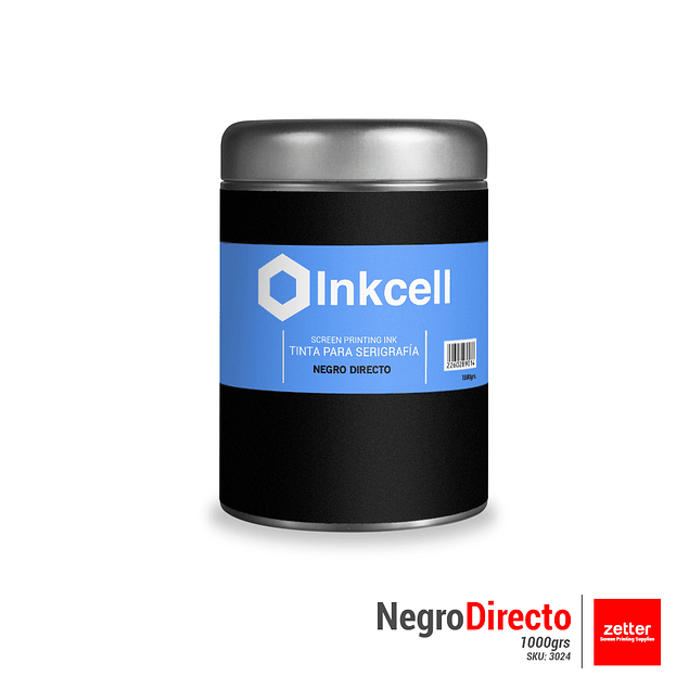 Tinta Base al Agua Negro Directo