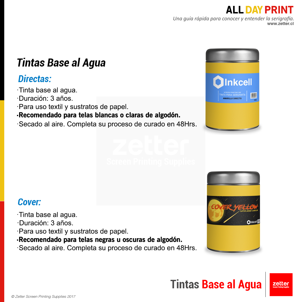 Tintas Base al Agua Directa / Cover