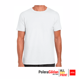 Polera Gildan Blanca