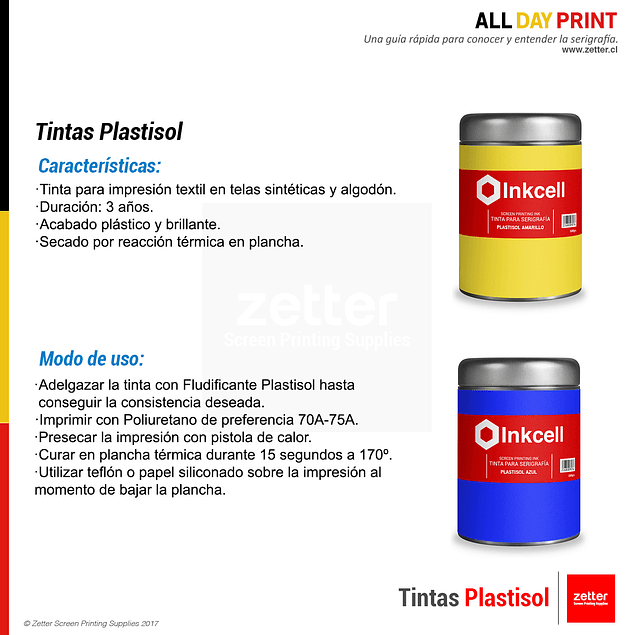 Tinta Plastisol Amarillo