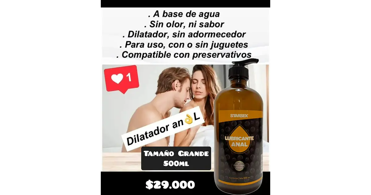 Lubricante Anal Dilatador 500ml