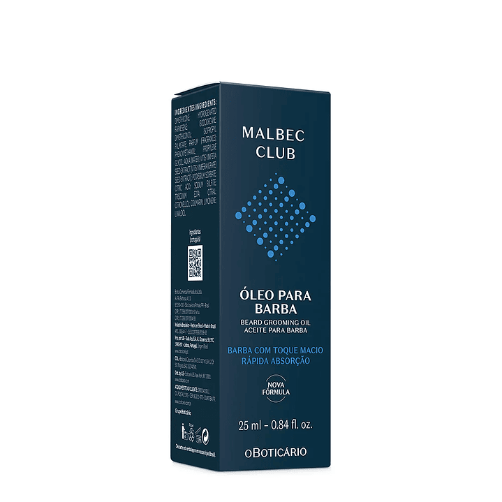 Óleo para Barba Malbec Club, 25ml 2