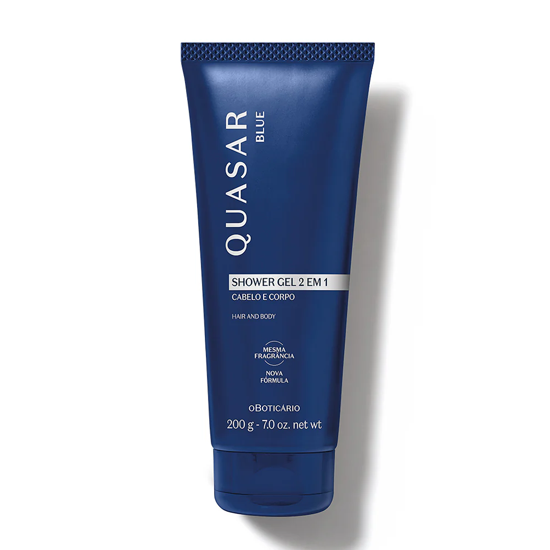 Quasar Blue Shower Gel Cabelo e Corpo, 200g 1