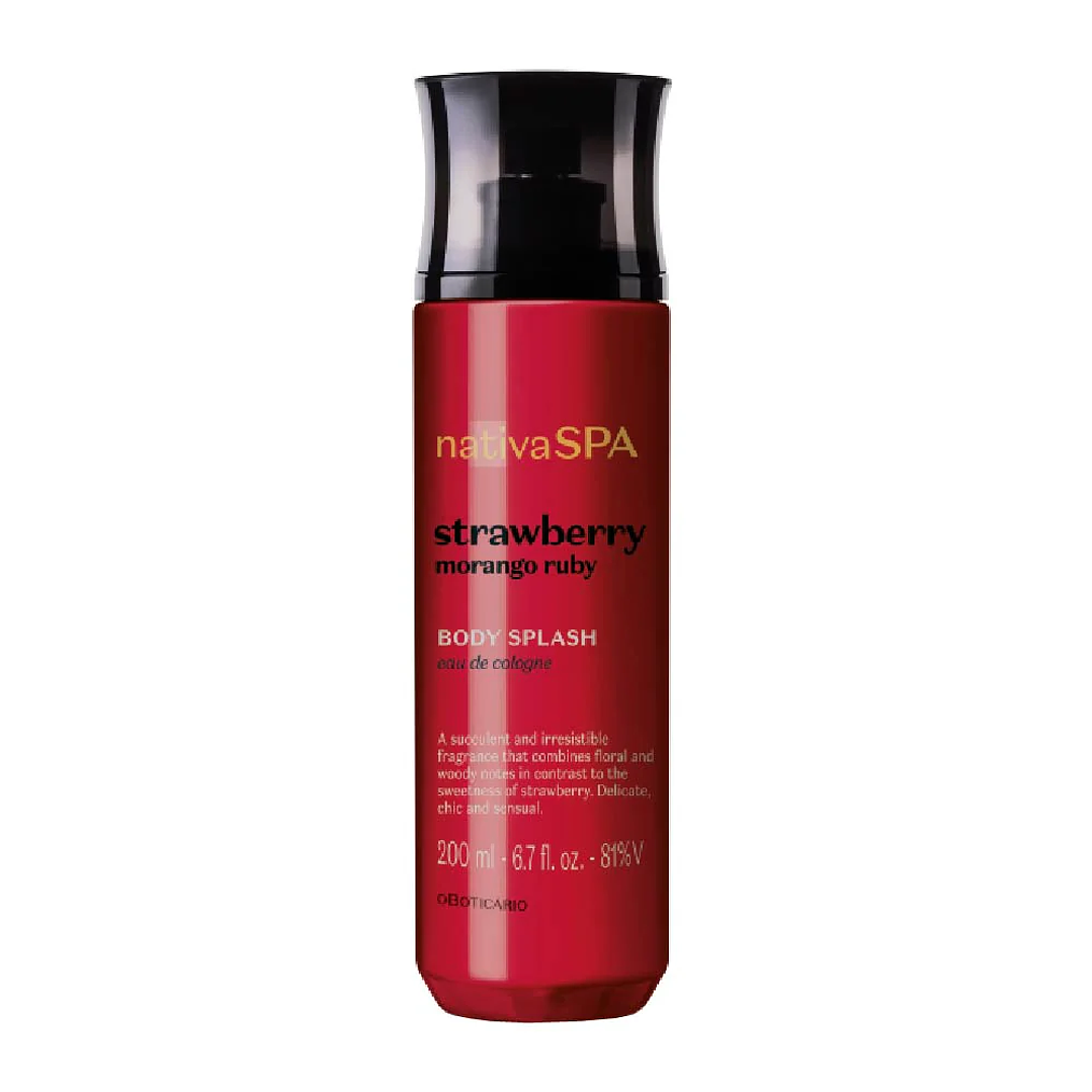 Body Splash Nativa Spa Morango Ruby, 200ml 1
