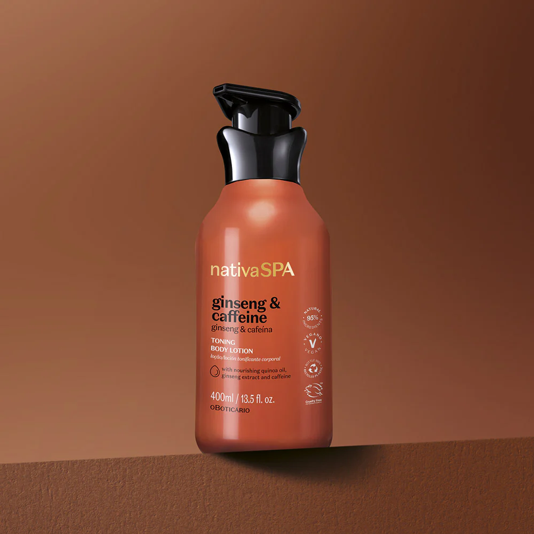 Loção Hidratante Corporal Nativa SPA Ginseng & Cafeína, 400ml 3