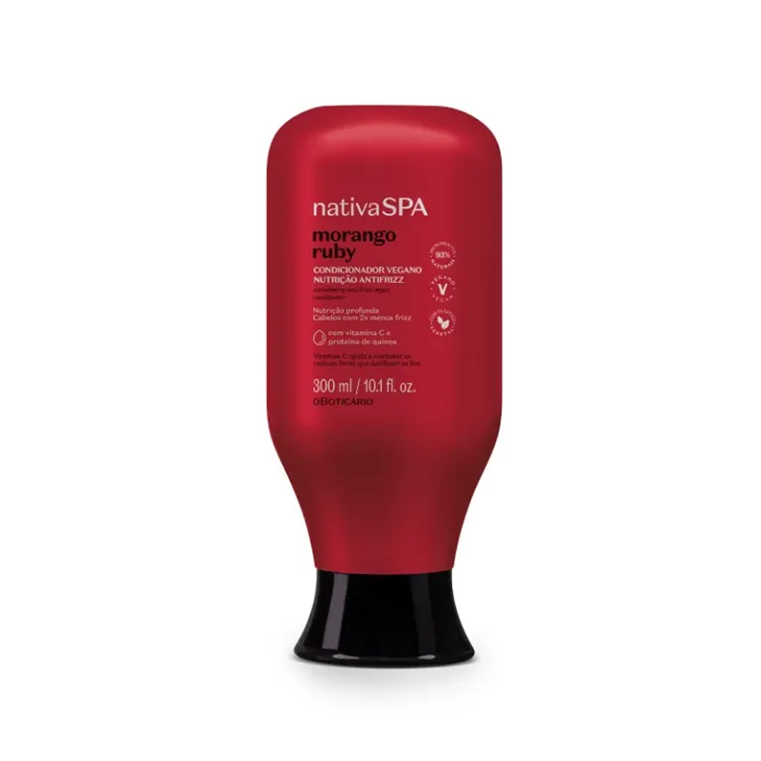 Condicionador Nutrição Antifrizz Nativa SPA Morango Ruby 300ml - COLEÇÃO 1
